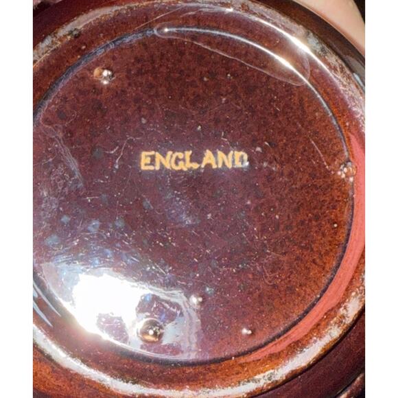 Vintage Gibson’s England Brown & Gold Moriage Teapot • Marked England - Picture 7 of 11